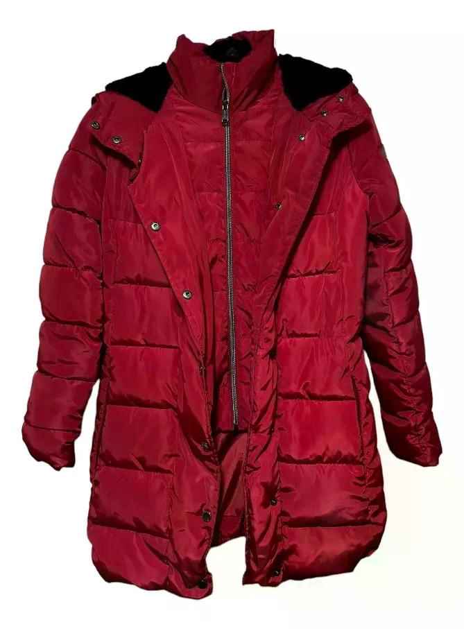 PARKA DE MUJER GUESS ROJO S LISA - 4