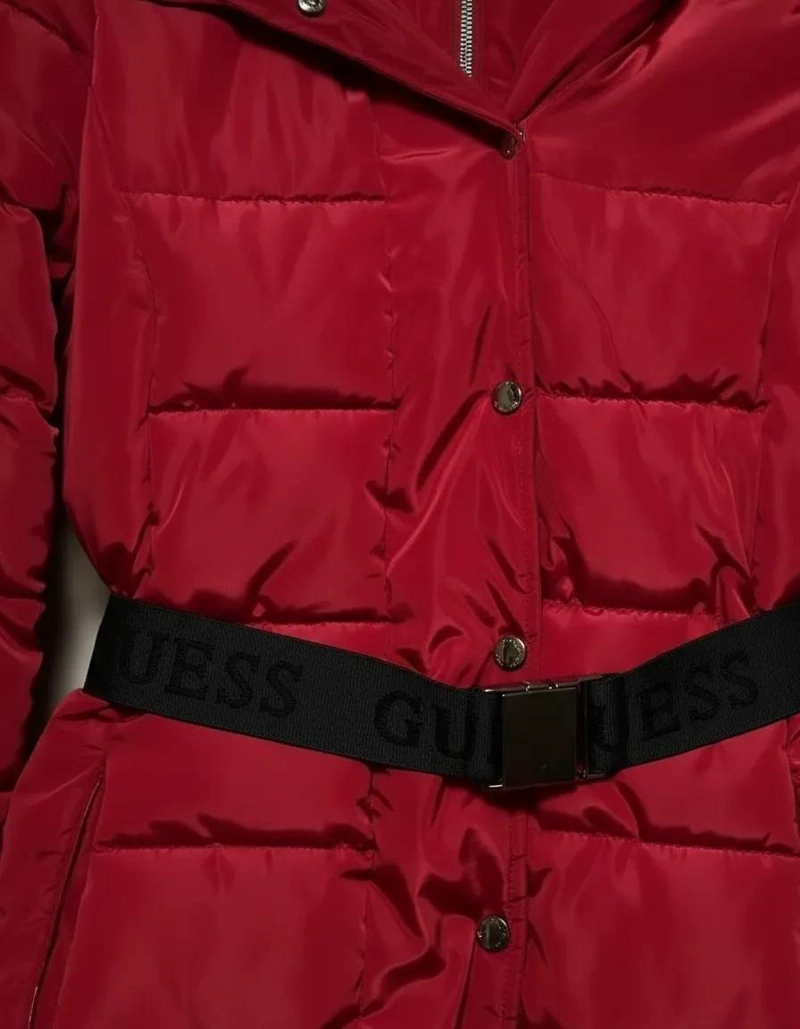 PARKA DE MUJER GUESS ROJO S LISA - 8