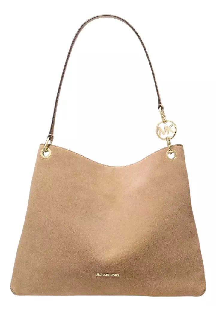 CARTERA TOTE MICHAEL KORS MODELO CHRISTINA ORIGINAL BEIGE LISA DORADOS - 1