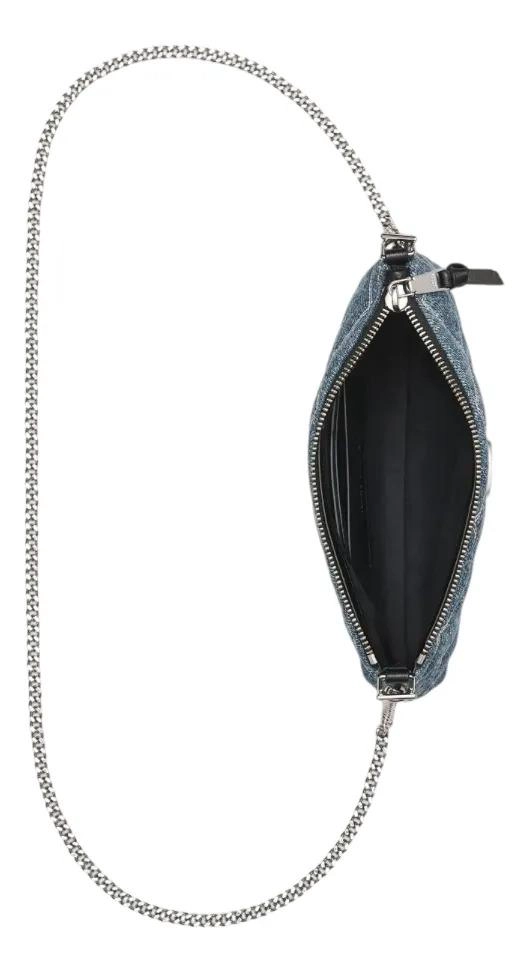 CARTERA/CROSSBODY MARC JACOBS MODELO THE SNAPSHOT CONVERTIBL AZUL ACERO LISA PLATEADOS - 5