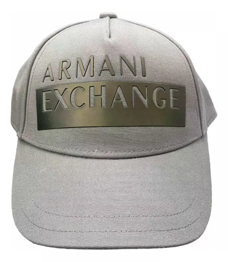 GORRO JOCKEY ARMANI EXCHANGE ADULTOS GRIS ESTANDAR - 1