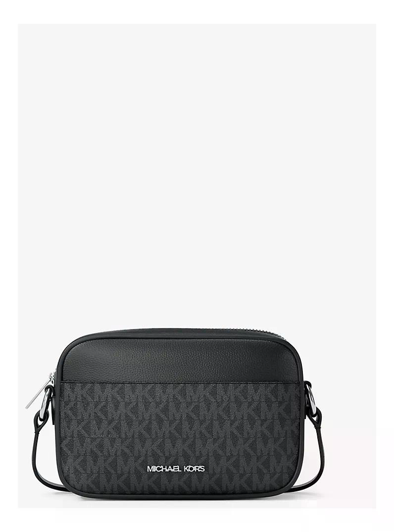 CARTERA CROSSBOSY MICHAEL KORS JET SET TRAVEL SMALL ORIGINAL NEGRO MONOGRAMA MONOGRAMA DORADO - 6