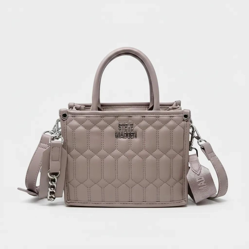 CARTERA CROSSBODY STEVE MADDEN MODELO BNIKO LAVANDA LISA PLATEADOS - 1