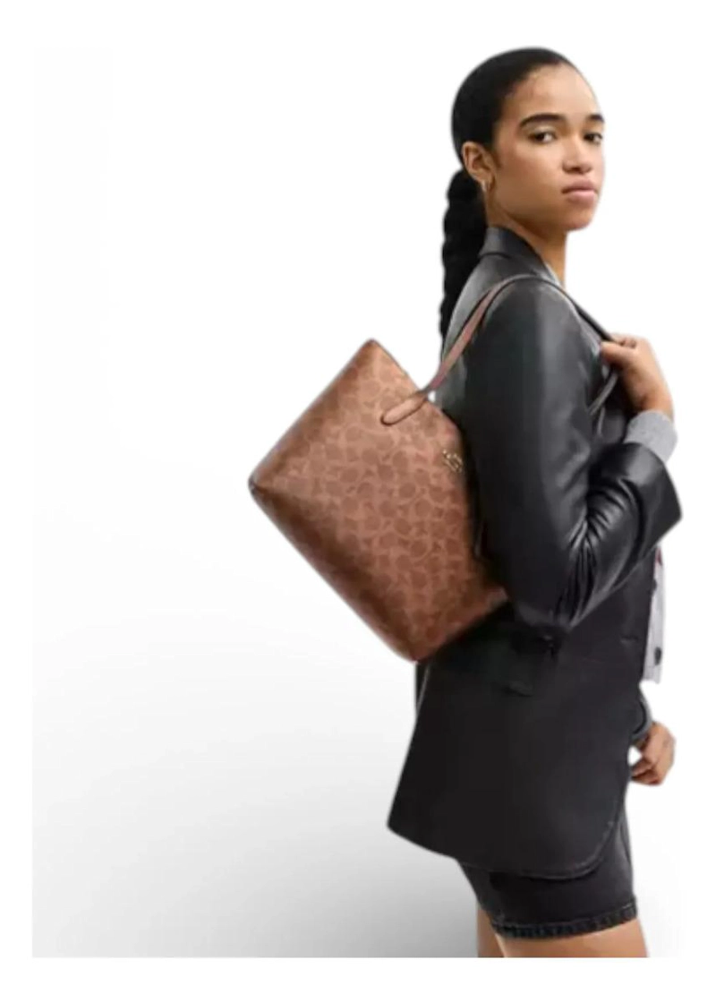 CARTERA TOTE MARCA COACH MODELO FIONA ORIGINAL - 5