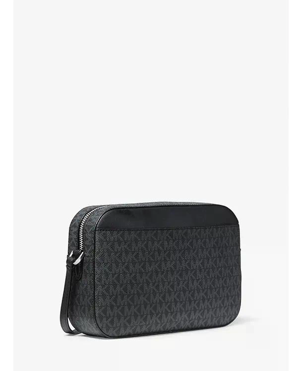 CARTERA CROSSBODY MICHAEL KORS JET SET ITEM CHAIN ORIGINAL. NEGRO MONOGRAMA LISO DORADO - 3