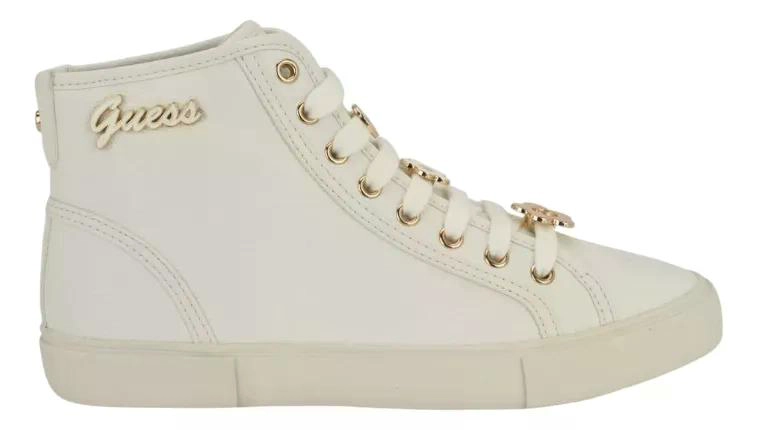 ZAPATILLA DE MUJER GUESS MODELO IVORY BLANCO LISA 7.5 - 2
