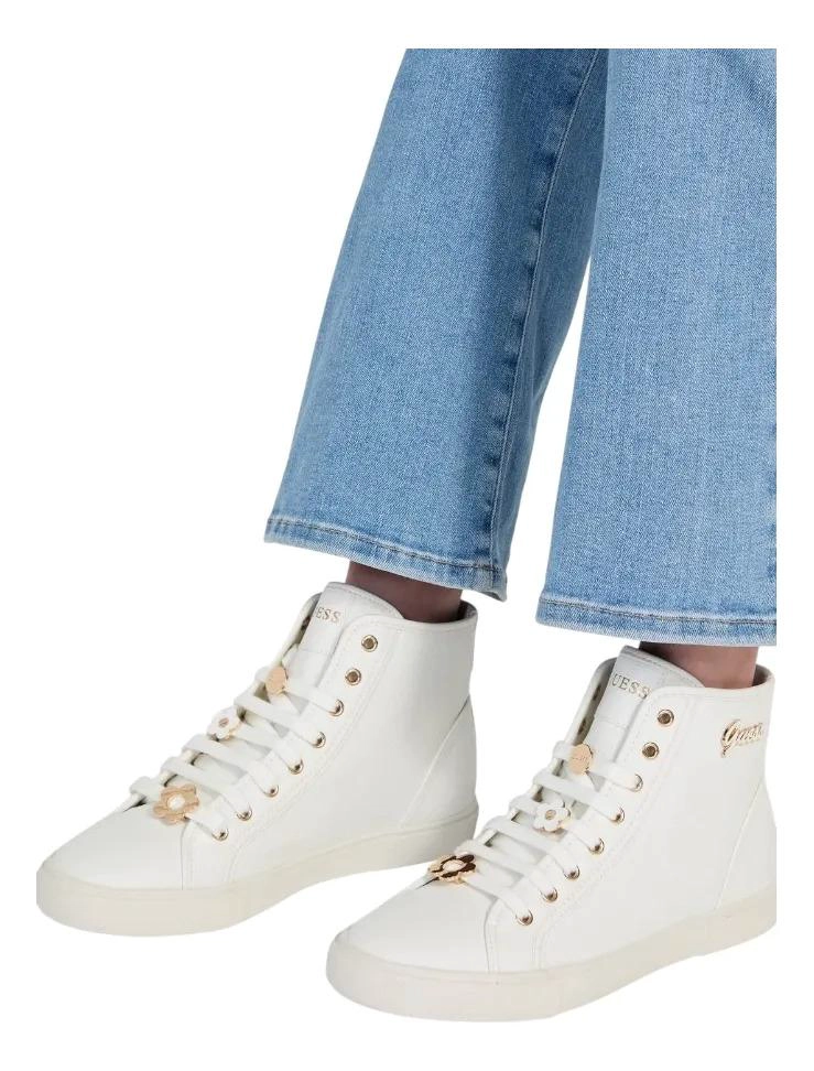 ZAPATILLA DE MUJER GUESS MODELO IVORY BLANCO LISA 7.5 - 3