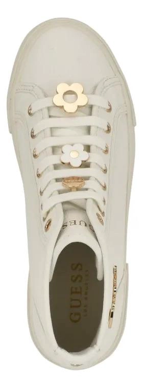 ZAPATILLA DE MUJER GUESS MODELO IVORY BLANCO LISA 7.5 - 4