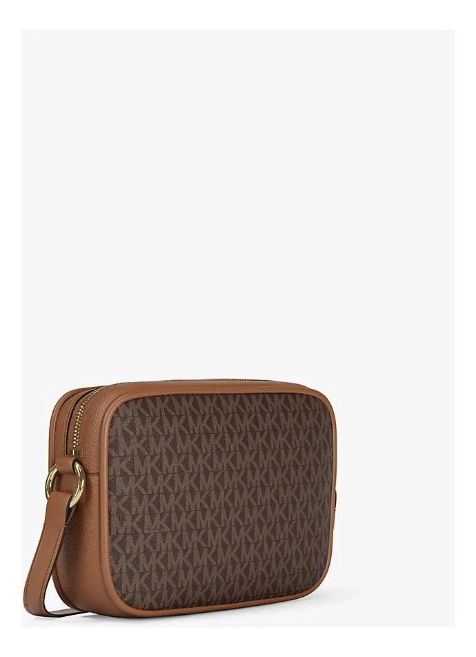 CARTERA CROSSBOSY MICHAEL KORS JET SET TRAVEL SMALL ORIGINAL CAFE  MONOGRAMA DORADO - 2
