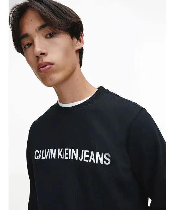 POLERON HOMBRE CALVIN KLEIN JEANS HOMBRE M NEGRO LISA - 4