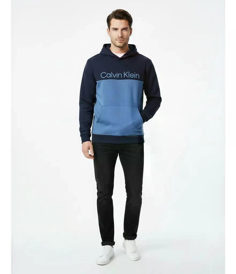 POLERON HOMBRE CALVIN KLEIN CON CAPUCHA L BEIGE - 2