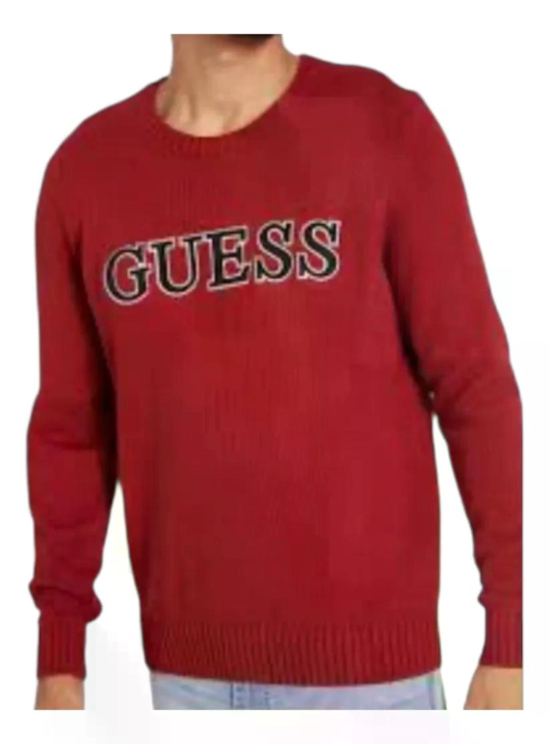 SWEATER DE HOMBRE MARCA GUESS ROJO L - 4
