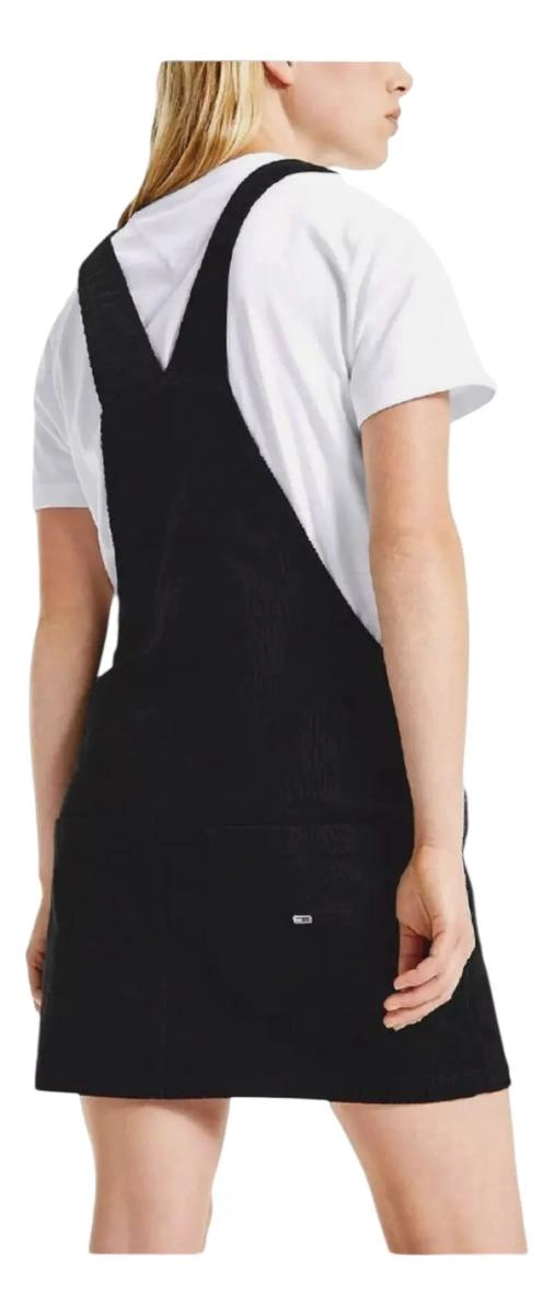 JARDINERA TOMMY HILFIGER PARA MUJER, ESTILO OVEROL NEGRO LISA S - 4