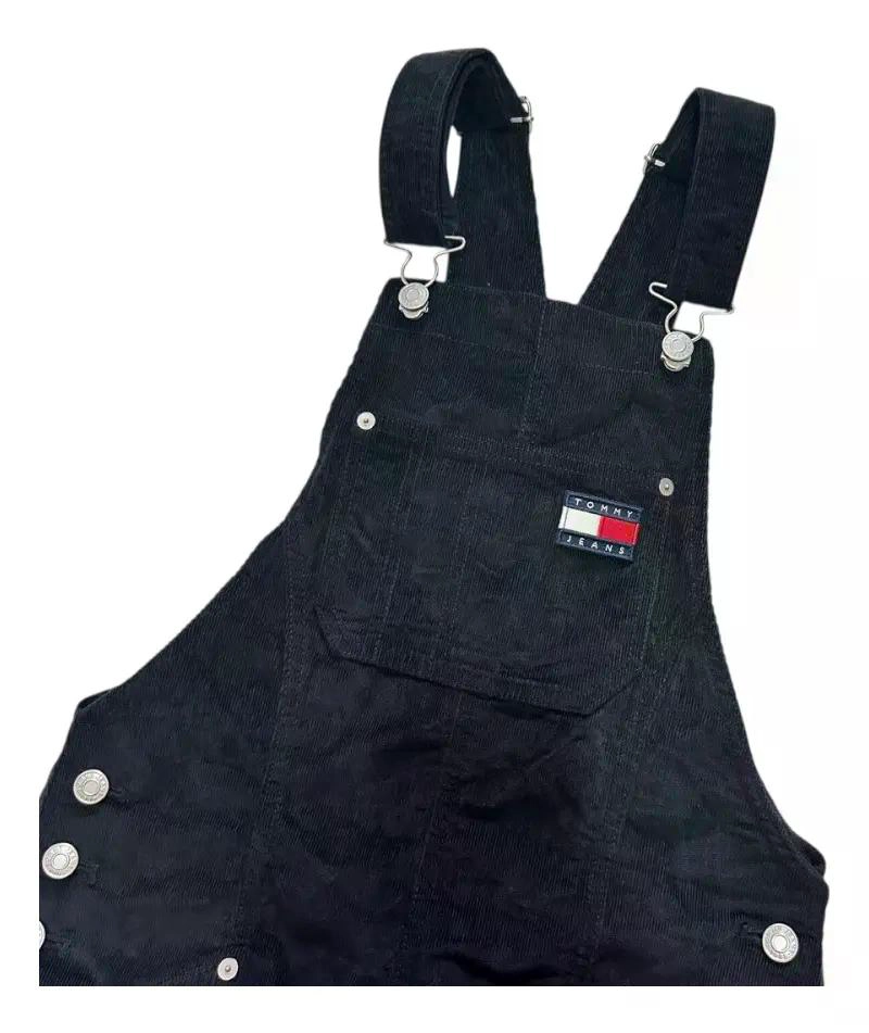 JARDINERA TOMMY HILFIGER PARA MUJER, ESTILO OVEROL NEGRO LISA S - 5