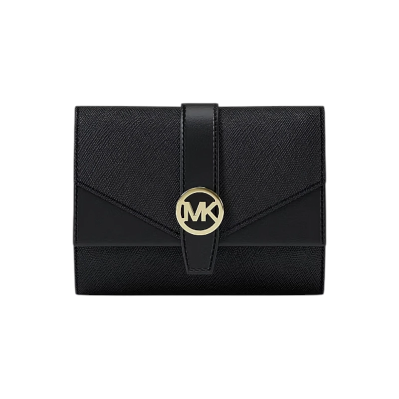 BILLETERA MICHAEL KORS MODELO GREENWICH MEDIANA - BROWN - 1
