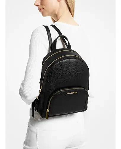 MOCHILA MICHAEL KORS JAYCEE MEDIANA COLOR NEGRO LISO - 4