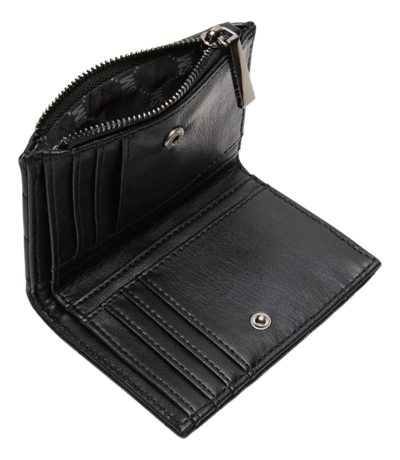 BILLETERA SMALL MARCA STEVE MADDEN NEGRO LISO - 4