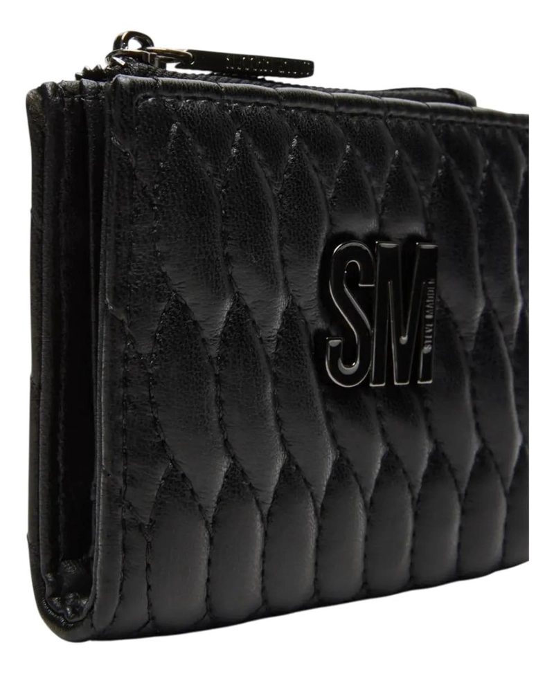 BILLETERA SMALL MARCA STEVE MADDEN NEGRO LISO - 5