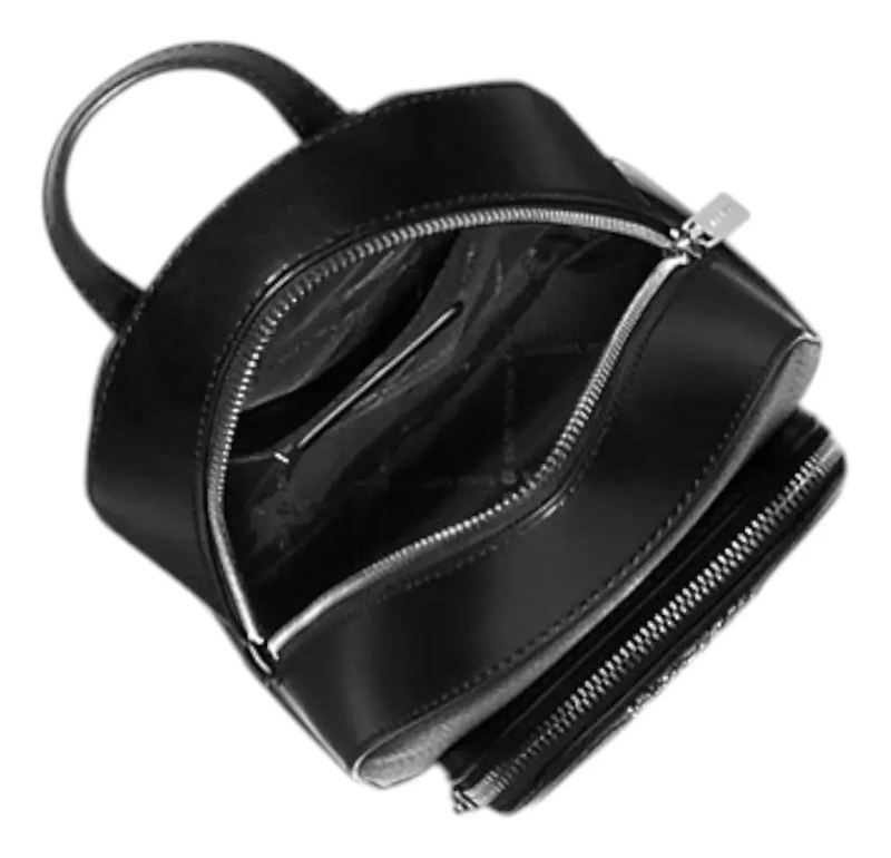 MINI MOCHILA MICHAEL KORS JAYCEE CONVERTIBLE EN CROSSBODY COLOR NEGRO DISEÑO DE LA TELA LISO - 3