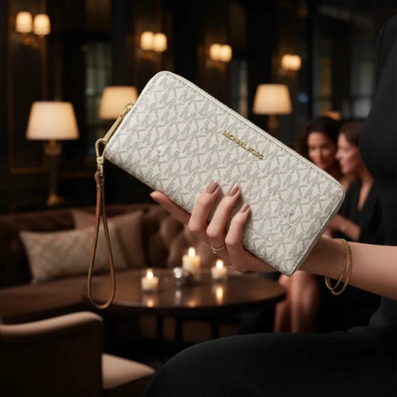 BILLETERA MICHAEL KORS LOGO MODELO STRIP CONTINENTAL - 3