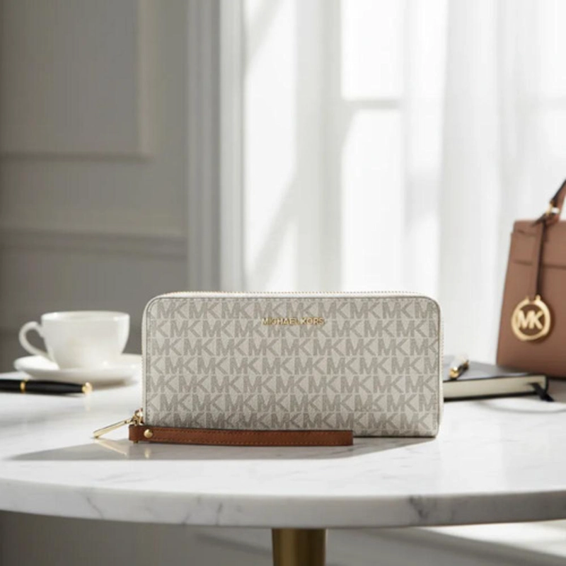 BILLETERA MICHAEL KORS LOGO MODELO STRIP CONTINENTAL - 4