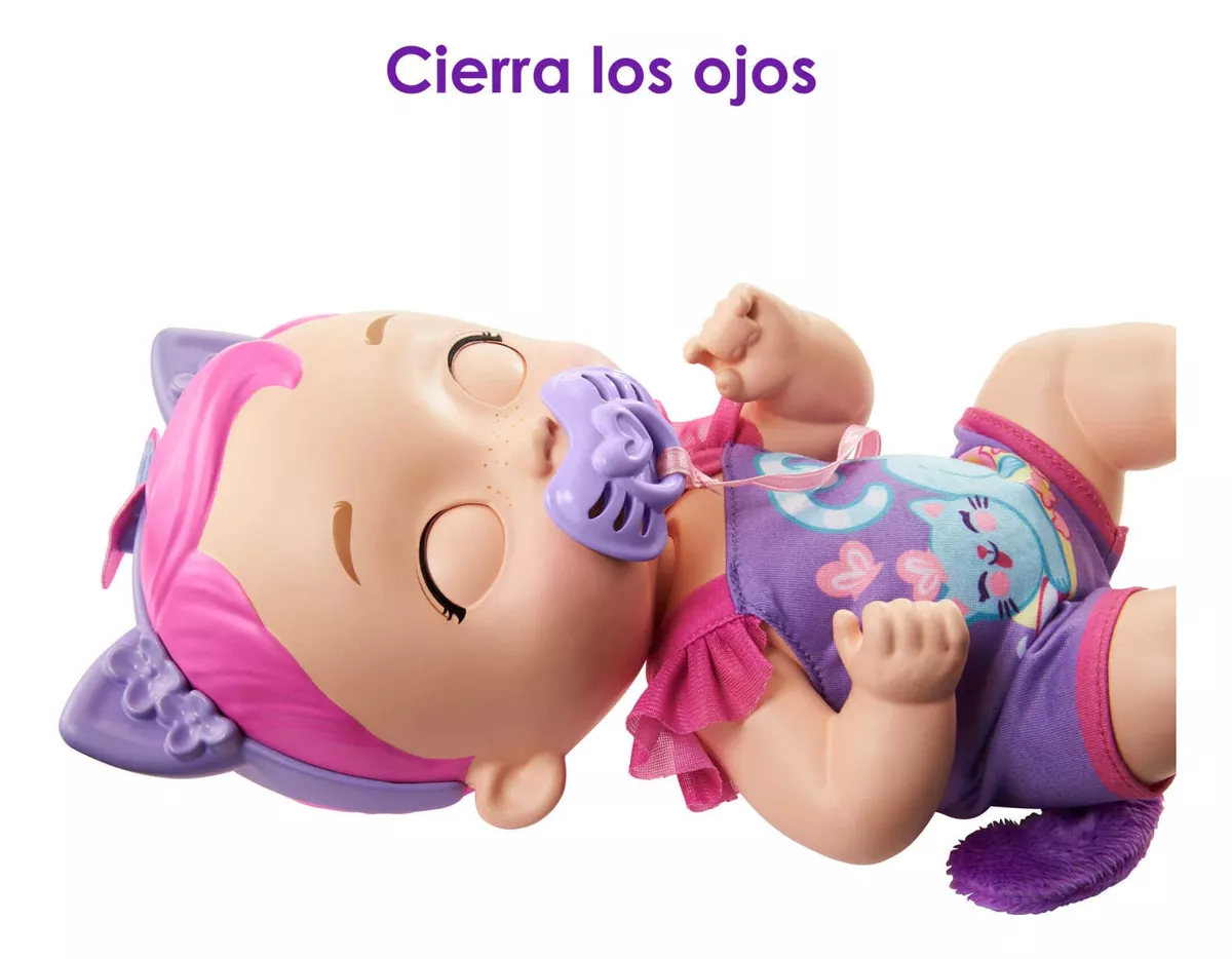 Ripley - MUÑECA MY GARDEN BABY COMIDITAS Y CARIÑOS PELO ROSA INTERACT