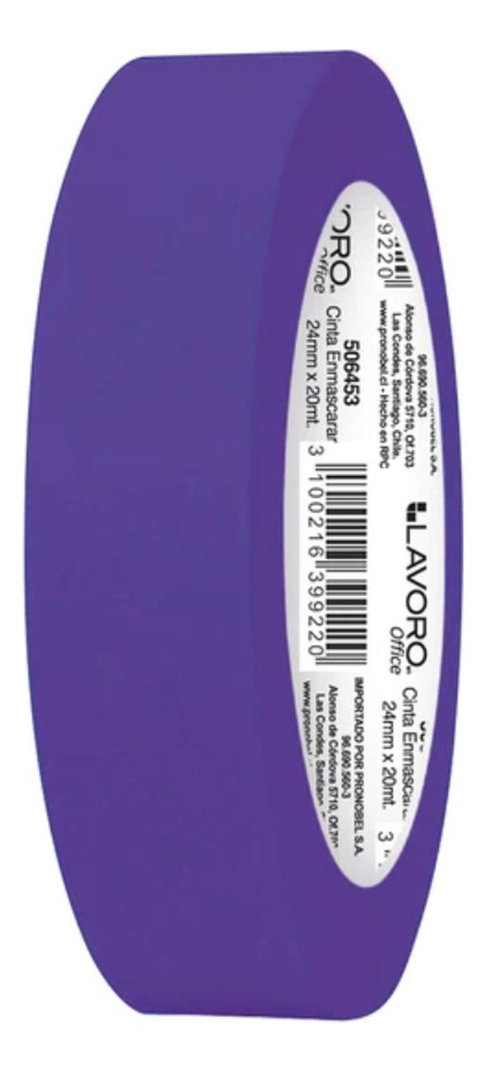 CINTA ENMASCARAR MASKING TAPE COLOR 24MMX20M 9 COLORES - 2