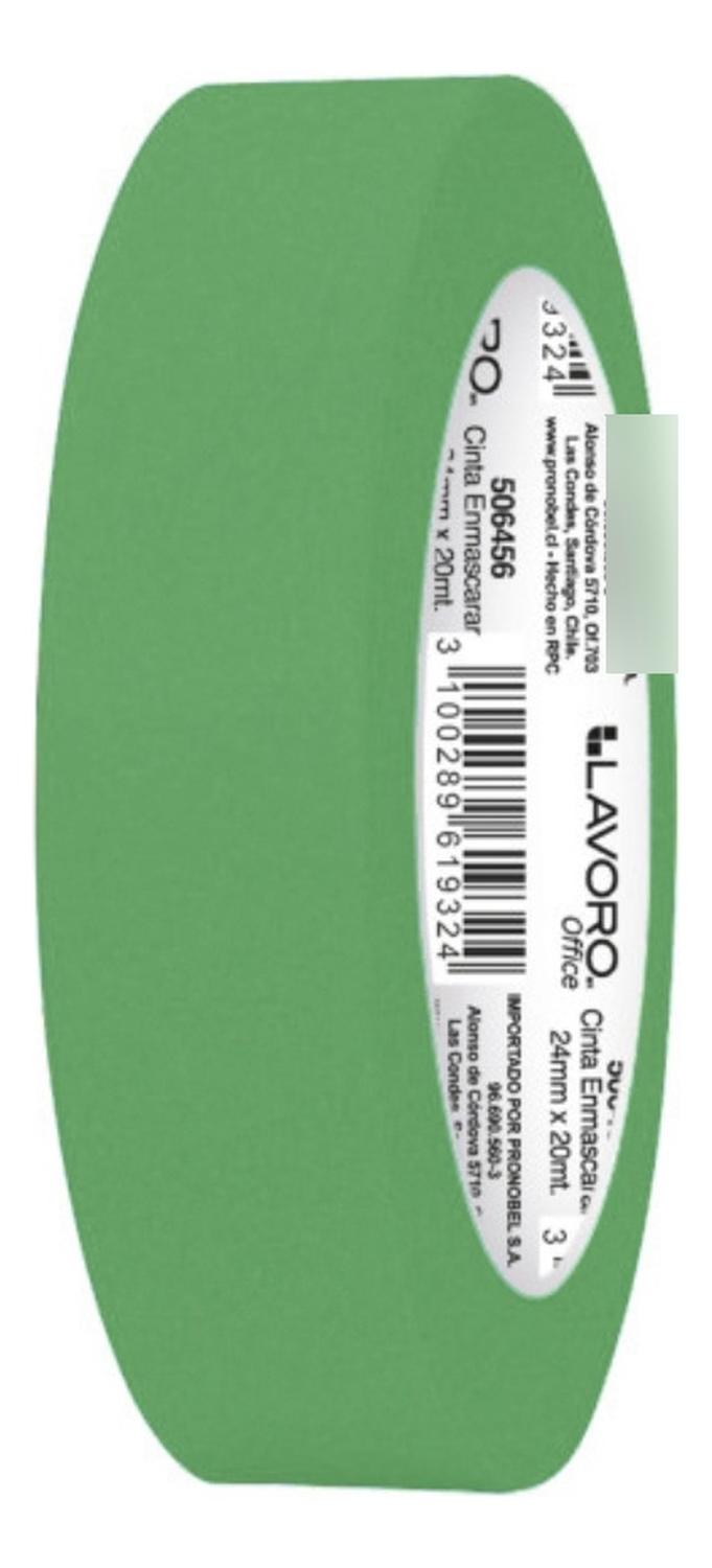 CINTA ENMASCARAR MASKING TAPE COLOR 24MMX20M 9 COLORES - 5