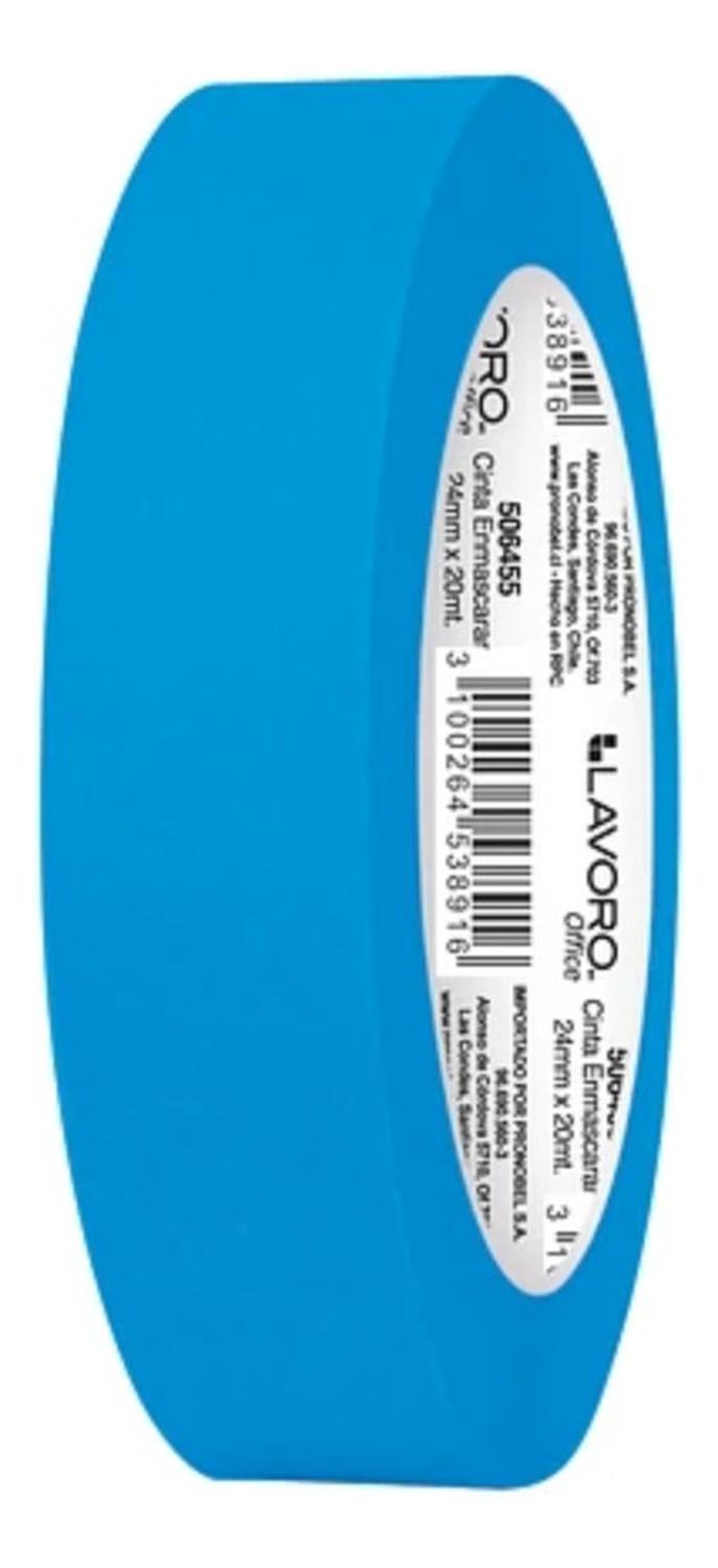 CINTA ENMASCARAR MASKING TAPE COLOR 24MMX20M 9 COLORES - 8