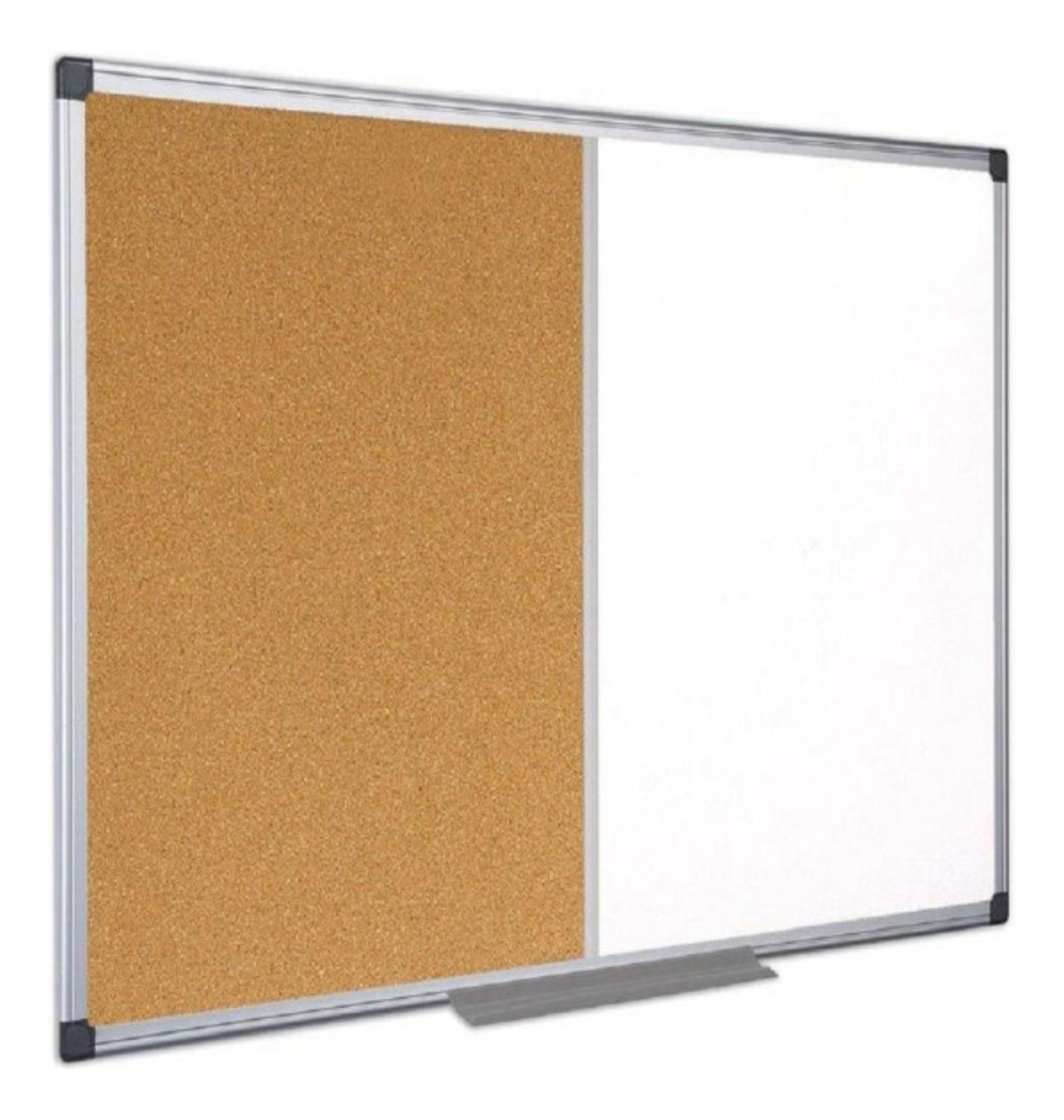PIZARRA OFFILINE MIXTA CORCHO Y ACRILICA 60X45CM MARCO ALUMINIO - 3