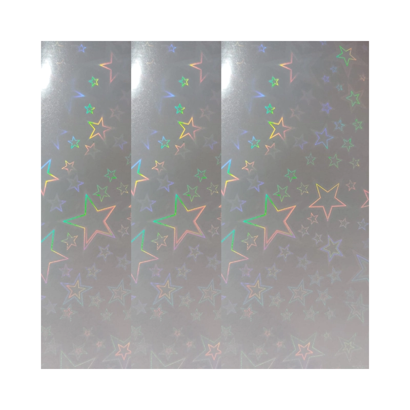 LAMINADO EN FRIO HOLOGRAFICO STARS/ESTRELLAS 50 HOJAS A4 - 1