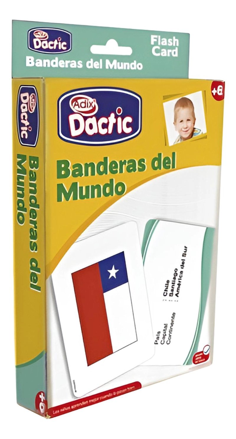 LAMINAS DIDACTICAS, FLASH CARD BANDERAS DEL MUNDO. DACTIC - 1