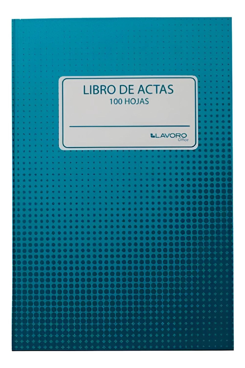 LIBRO DE ACTAS LINEAS 100 HOJAS FOLIADO. LAVORO - 3