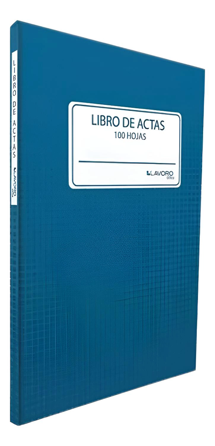 LIBRO DE ACTAS LINEAS 100 HOJAS FOLIADO. LAVORO - 5