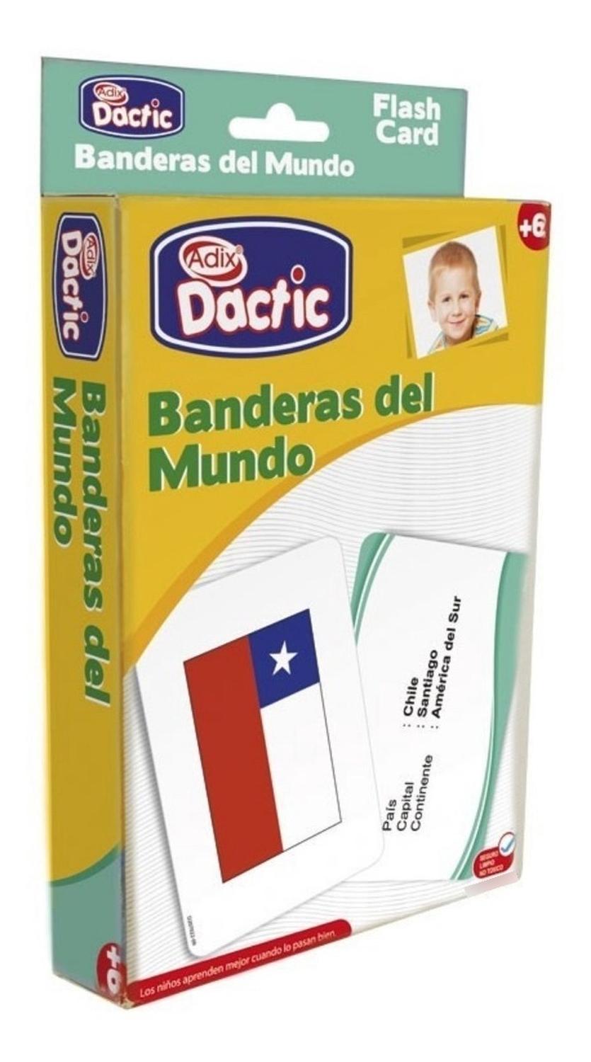 LÁMINAS DIDÁCTICAS, FLASH CARD BANDERAS DEL MUNDO. DACTIC - 1