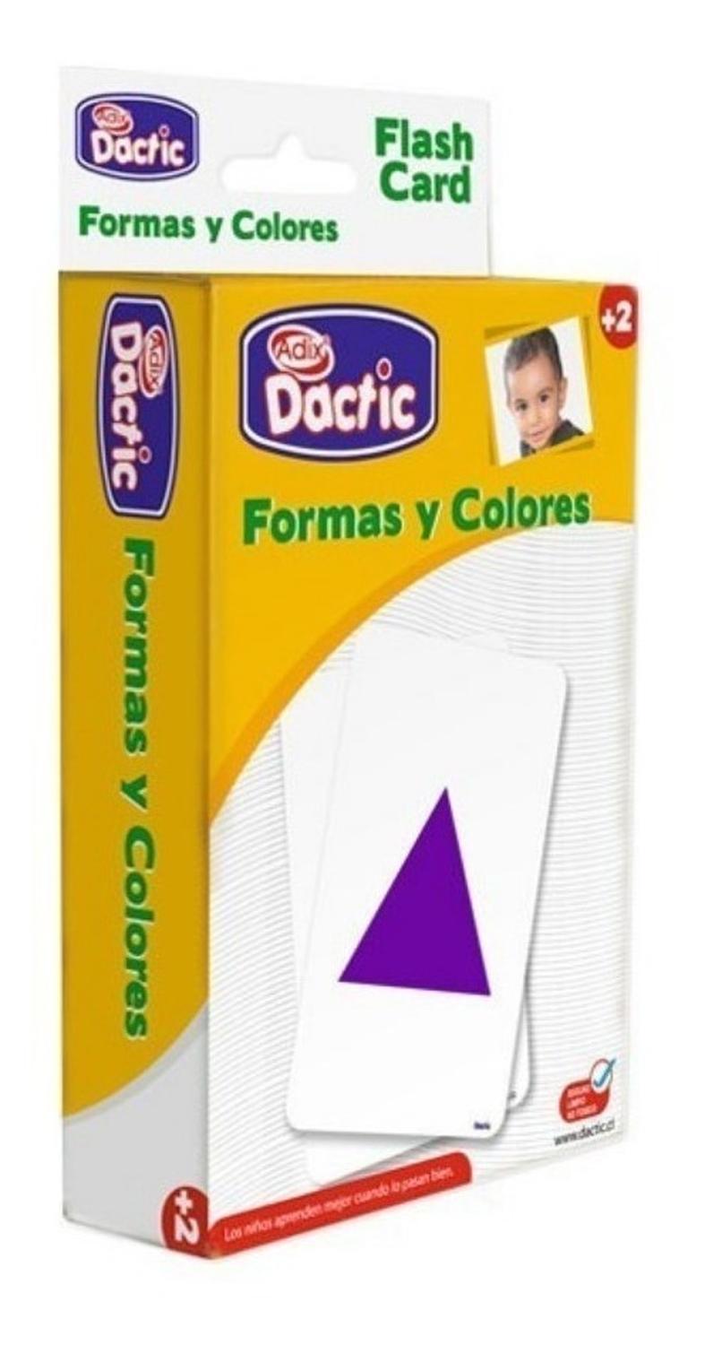 LAMINA DACTIC S DIDACTICAS FLASH CARD FORMAS Y COLORES.