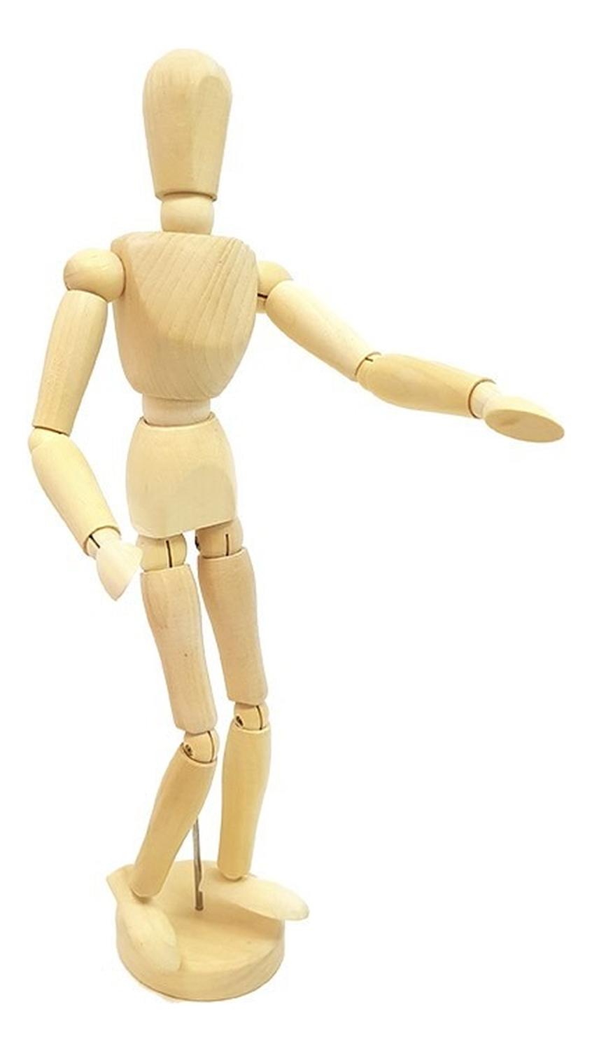 MANIQUI ARTICULADO DE MADERA PARA DIBUJO 30 CM - 1
