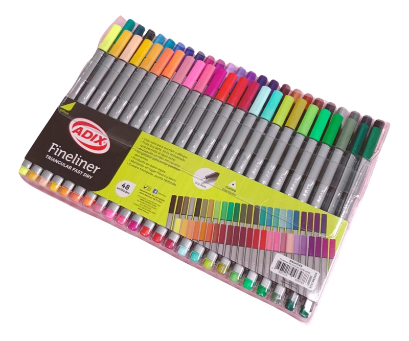 LAPICES FINELINER TRIANGULAR 48 COLORES ADIX - 3
