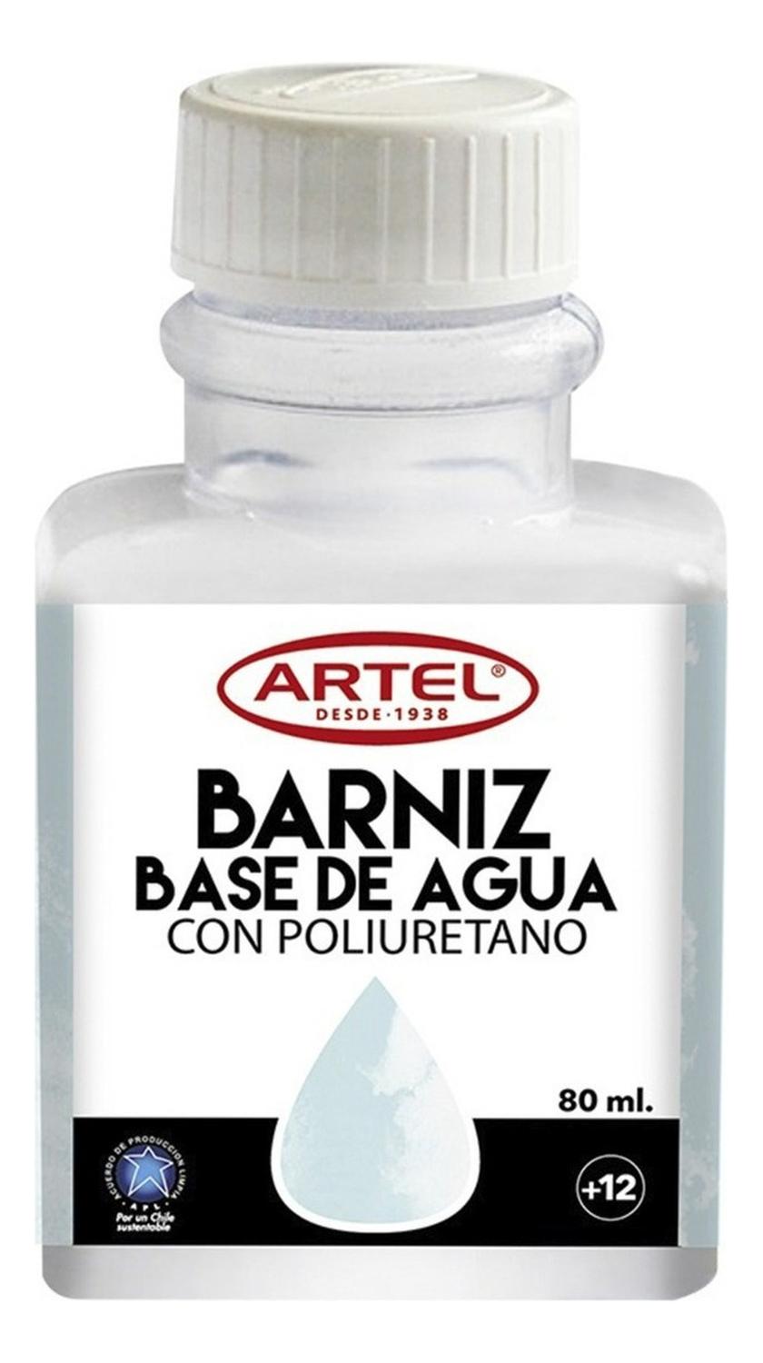 BARNIZ BASE DE AGUA, FRASCO 80ML. ARTEL - 1