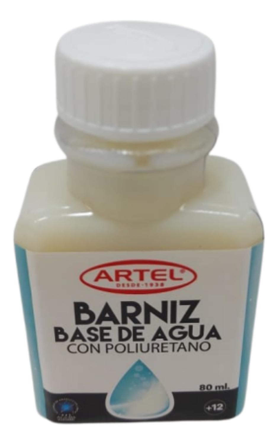 BARNIZ BASE DE AGUA, FRASCO 80ML. ARTEL - 2