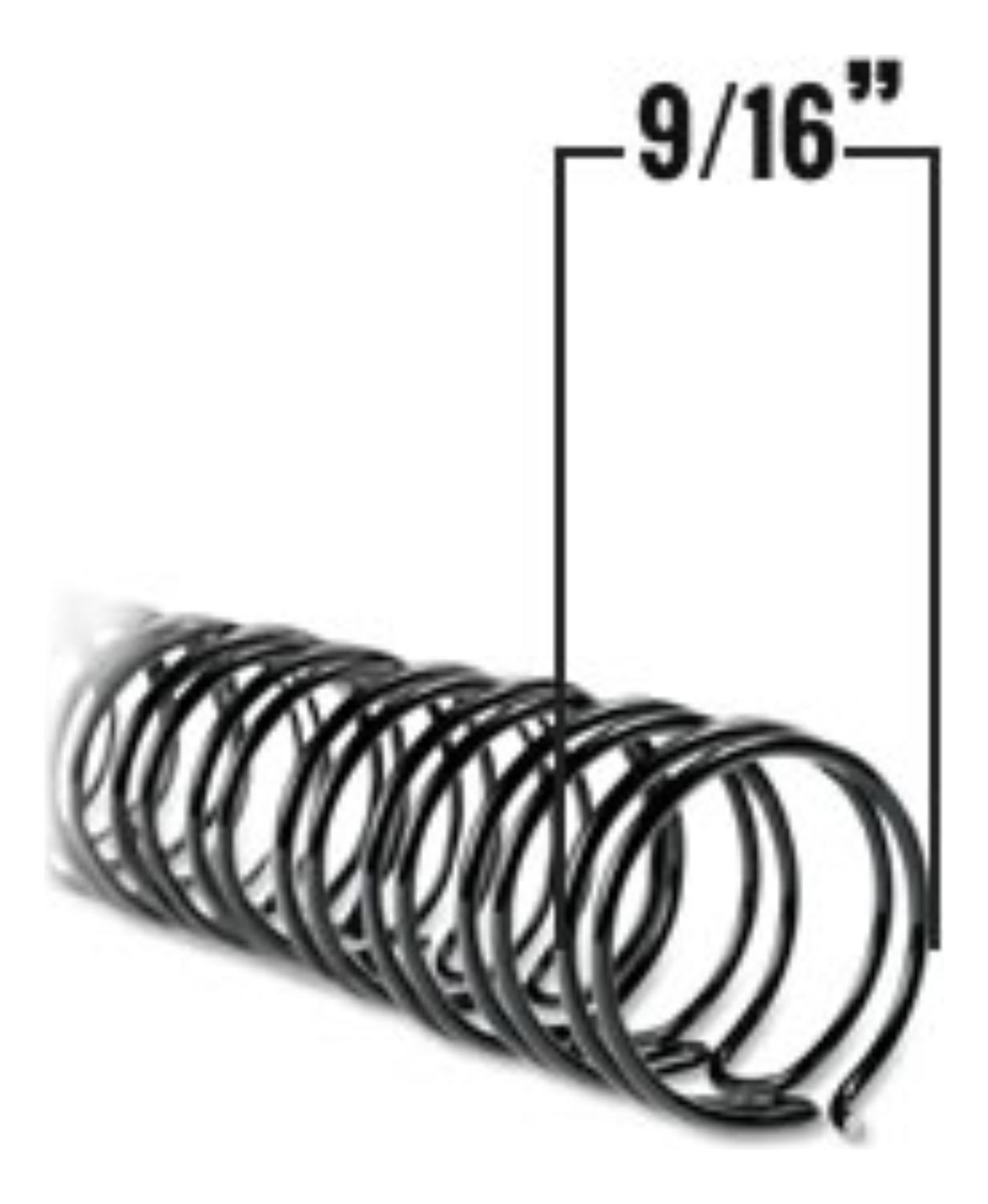 ANILLO METALICO DOBLE CERO 3:1 14.3MM (9/16) 10 UNID. NEGRO - 2