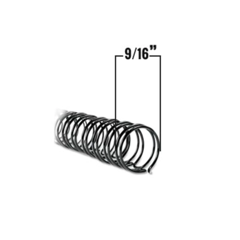 ANILLO METALICO DOBLE CERO 3:1 14.3MM (9/16) 10 UNID. NEGRO - 3