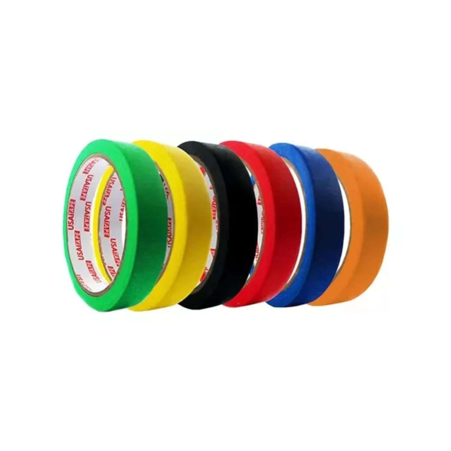 CINTA ENMASCARAR MASKING TAPE COLOR 18MMX20M 6 UNID - 1