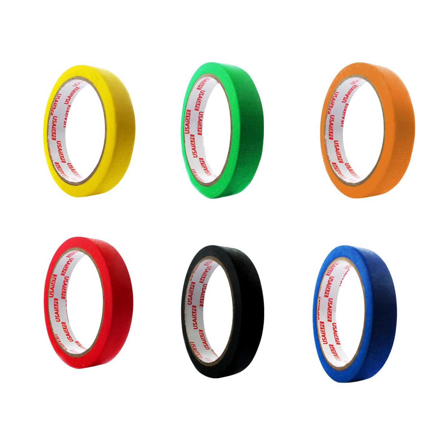 CINTA ENMASCARAR MASKING TAPE COLOR 18MMX20M 6 UNID - 3
