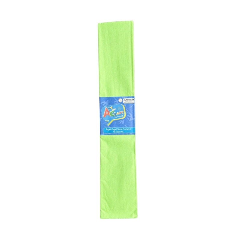 PAPEL CREPE 10 PLIEGOS DE 50X200 CM ART & CRAFT Verde