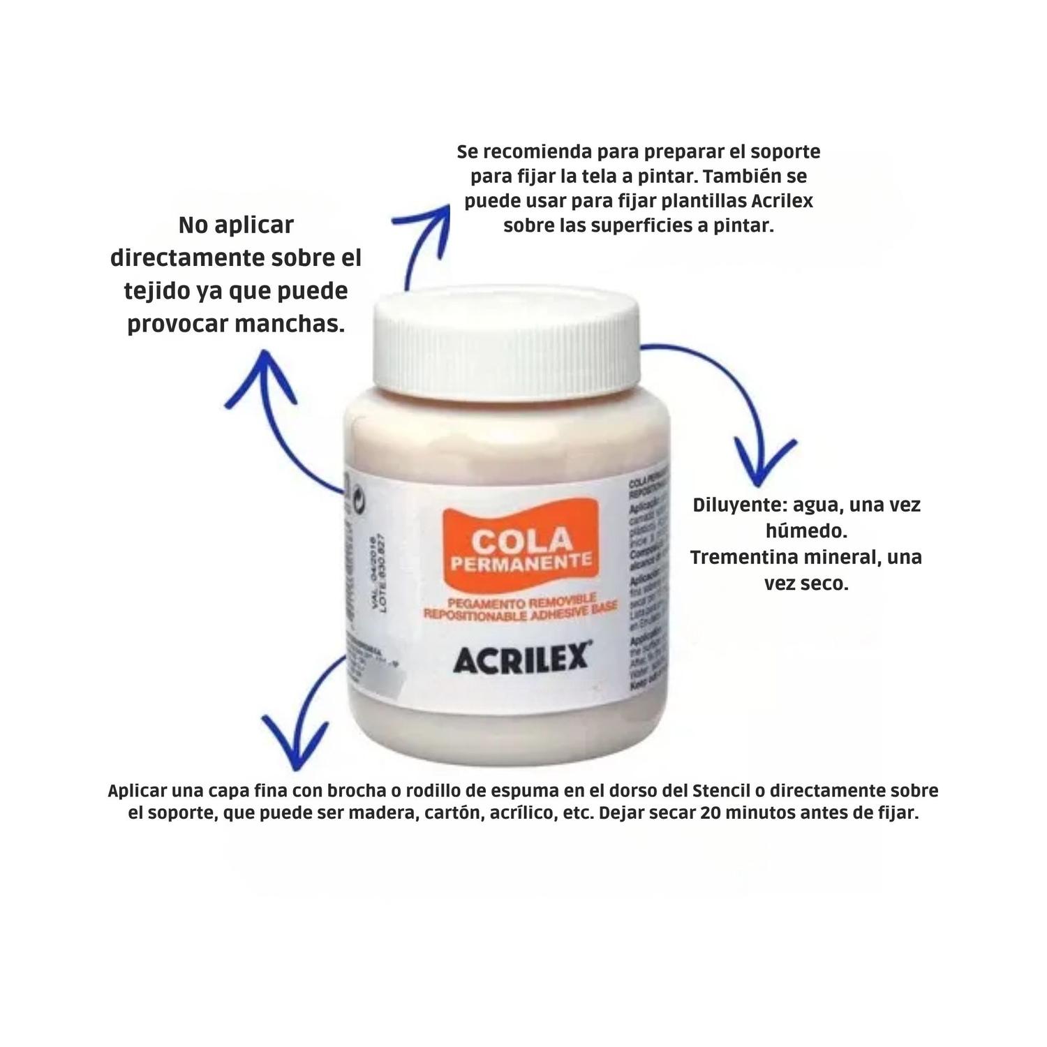 COLA PERMANTE, PEGAMENTO REPOSICIONABLE 37G. ACRILEX - 4