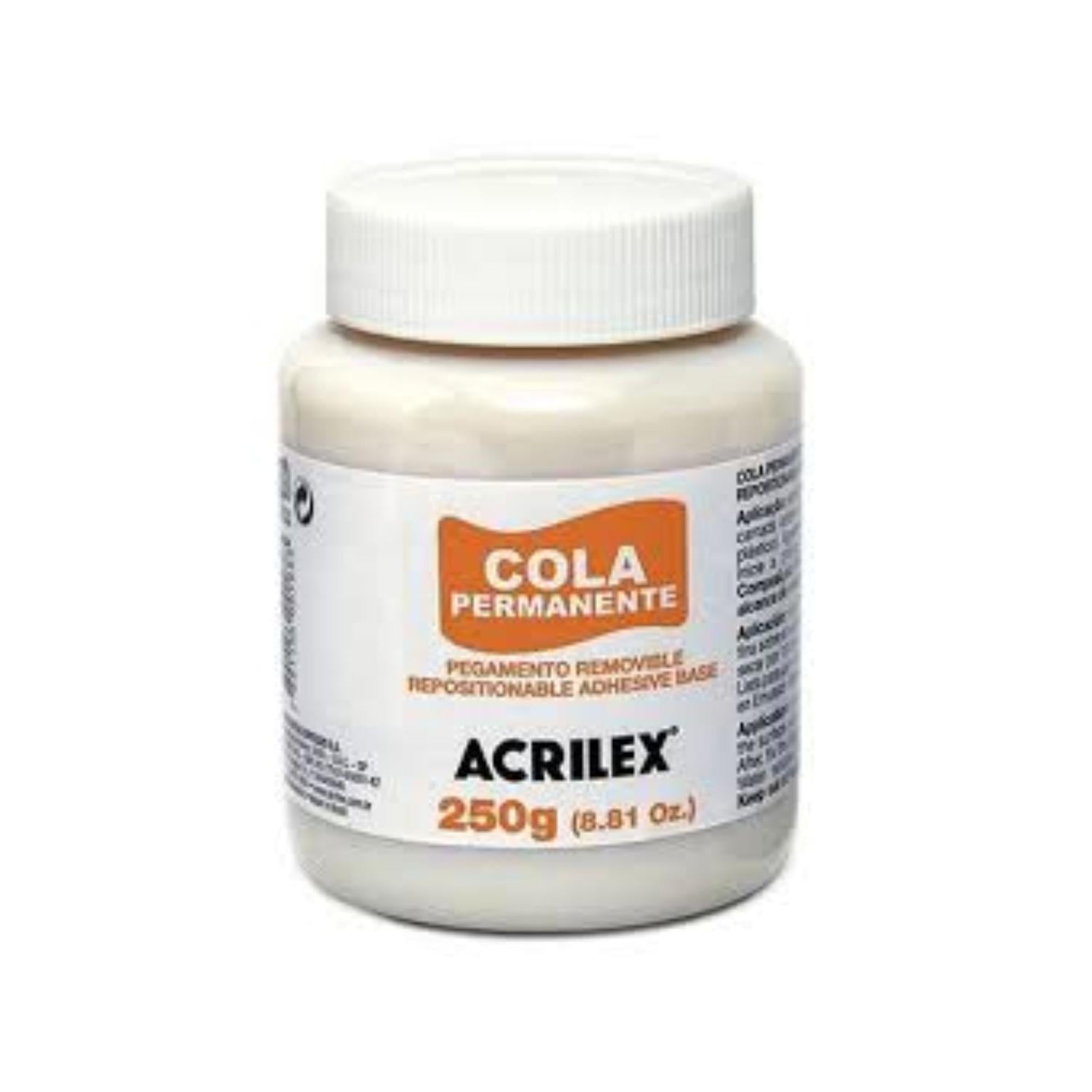 COLA PERMANTE, PEGAMENTO REPOSICIONABLE 250G. ACRILEX - 1