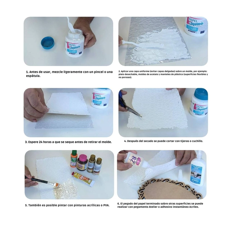 PAPEL LIQUIDO 250 ML. ACRILEX - 3