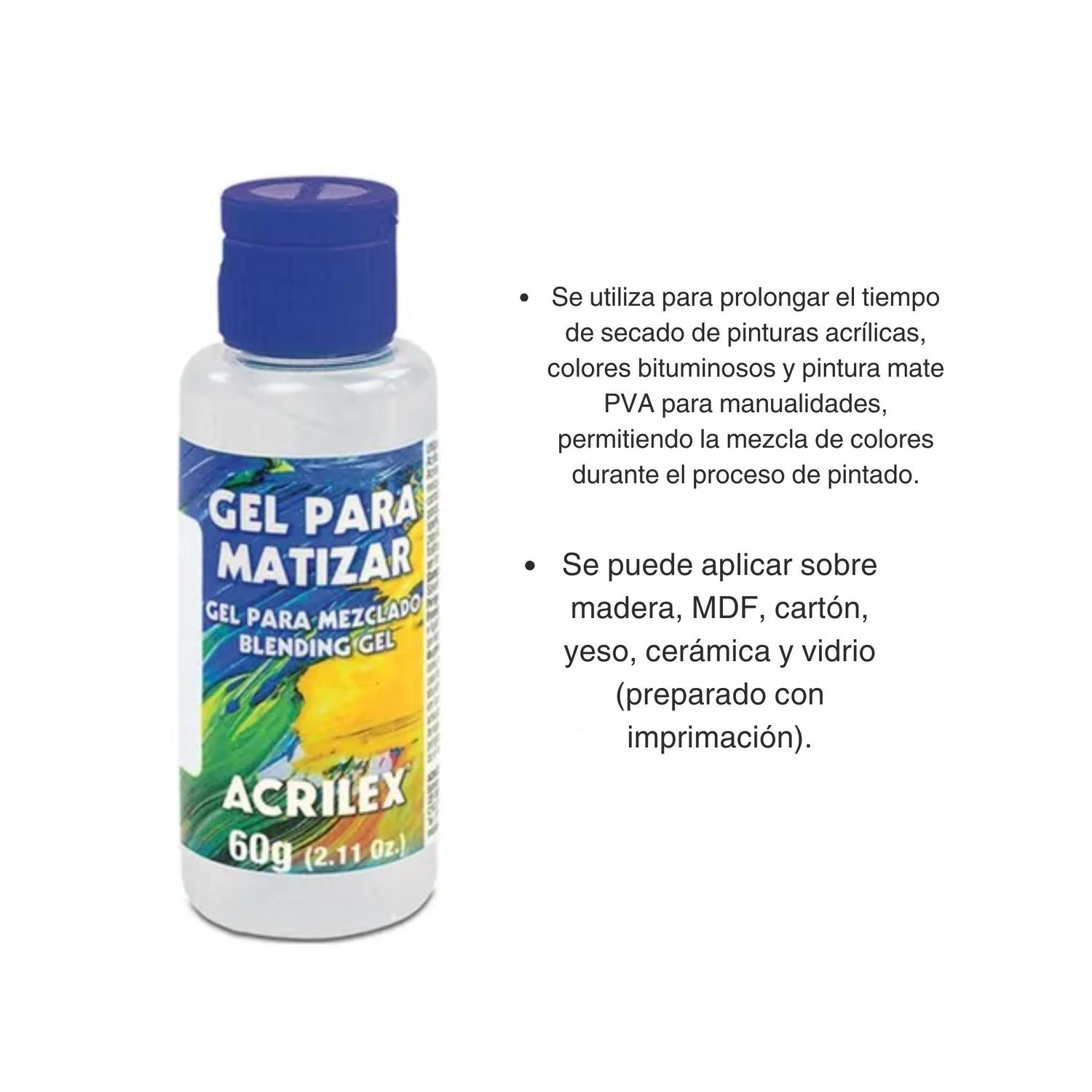 GEL PARA MEZCLADO. GEL DE MEZCLA PINTURA ACRILICA. ACRILEX - 3