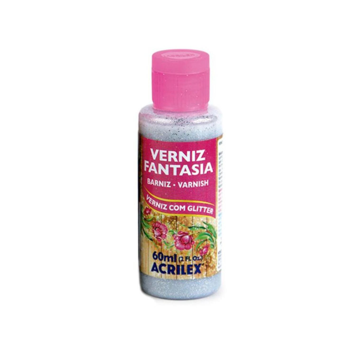 BARNIZ FANTASIA CON GLITTER. 60ML. ACRILEX - 1